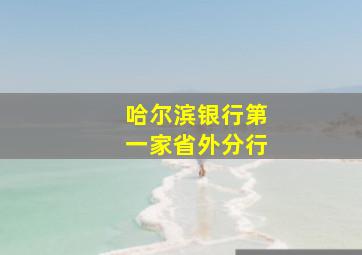 哈尔滨银行第一家省外分行