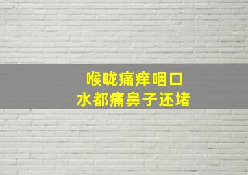 喉咙痛痒咽口水都痛鼻子还堵