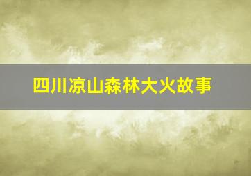 四川凉山森林大火故事