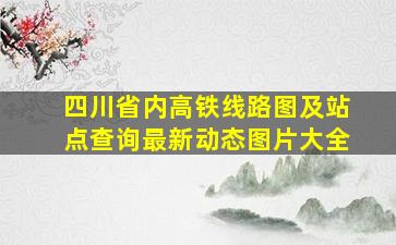 四川省内高铁线路图及站点查询最新动态图片大全