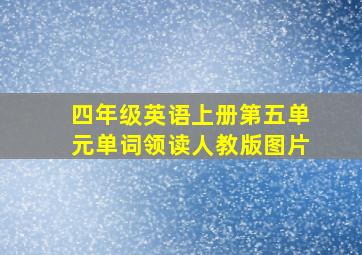 四年级英语上册第五单元单词领读人教版图片