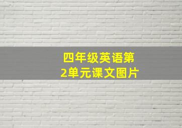 四年级英语第2单元课文图片