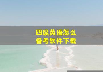 四级英语怎么备考软件下载