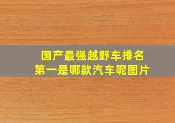 国产最强越野车排名第一是哪款汽车呢图片