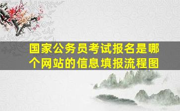 国家公务员考试报名是哪个网站的信息填报流程图