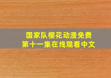 国家队樱花动漫免费第十一集在线观看中文