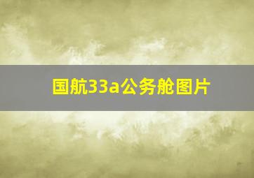 国航33a公务舱图片