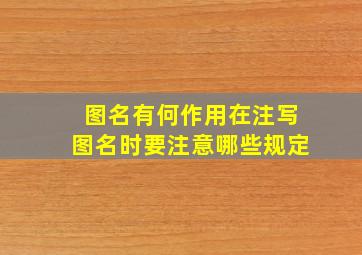 图名有何作用在注写图名时要注意哪些规定