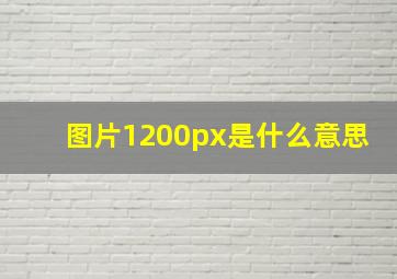 图片1200px是什么意思