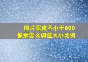 图片宽度不小于600像素怎么调整大小比例