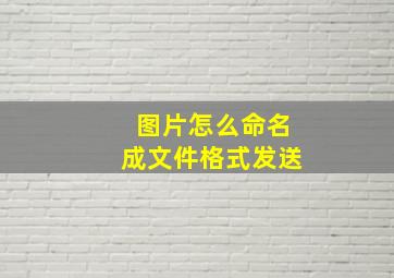 图片怎么命名成文件格式发送