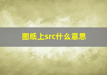 图纸上src什么意思