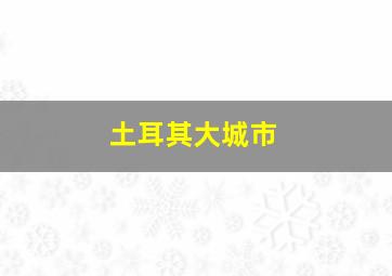 土耳其大城市