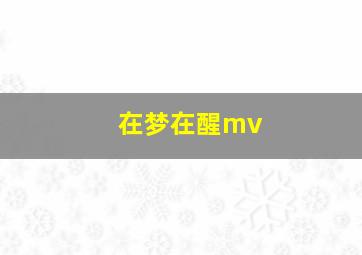 在梦在醒mv