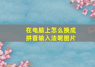 在电脑上怎么换成拼音输入法呢图片