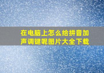 在电脑上怎么给拼音加声调键呢图片大全下载