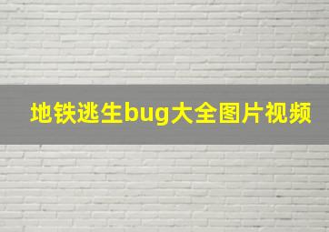 地铁逃生bug大全图片视频