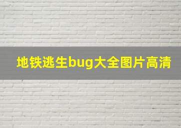 地铁逃生bug大全图片高清