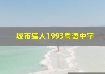 城市猎人1993粤语中字