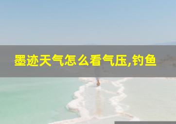 墨迹天气怎么看气压,钓鱼