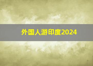 外国人游印度2024