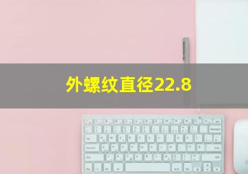 外螺纹直径22.8