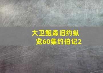 大卫鲍森旧约纵览60集约伯记2