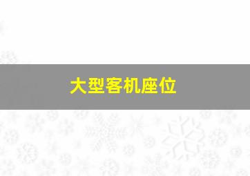 大型客机座位