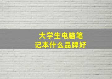 大学生电脑笔记本什么品牌好