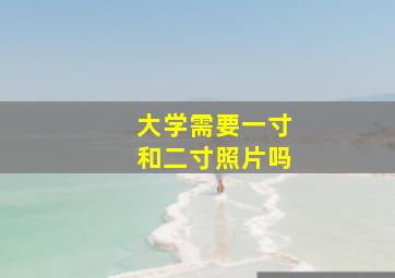 大学需要一寸和二寸照片吗