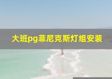 大班pg菲尼克斯灯组安装