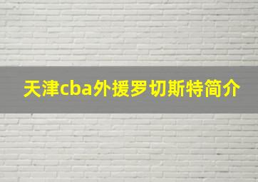 天津cba外援罗切斯特简介