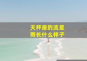 天秤座的流星雨长什么样子