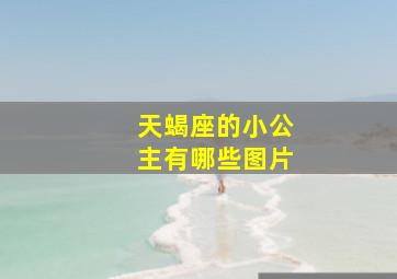 天蝎座的小公主有哪些图片