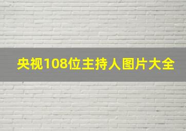 央视108位主持人图片大全