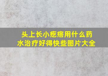 头上长小疙瘩用什么药水治疗好得快些图片大全