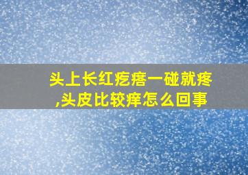 头上长红疙瘩一碰就疼,头皮比较痒怎么回事