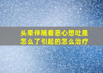 头晕伴随着恶心想吐是怎么了引起的怎么治疗