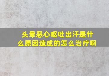 头晕恶心呕吐出汗是什么原因造成的怎么治疗啊