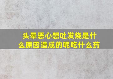 头晕恶心想吐发烧是什么原因造成的呢吃什么药