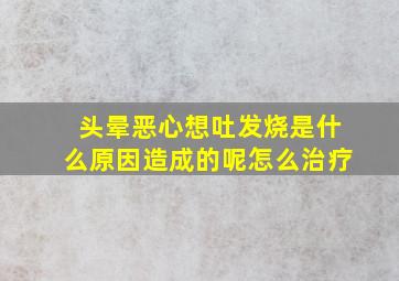 头晕恶心想吐发烧是什么原因造成的呢怎么治疗