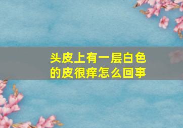 头皮上有一层白色的皮很痒怎么回事