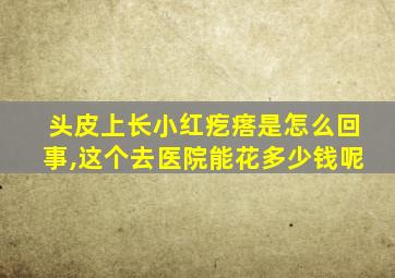 头皮上长小红疙瘩是怎么回事,这个去医院能花多少钱呢