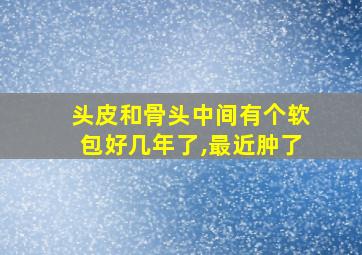 头皮和骨头中间有个软包好几年了,最近肿了