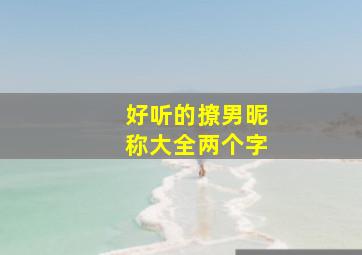 好听的撩男昵称大全两个字