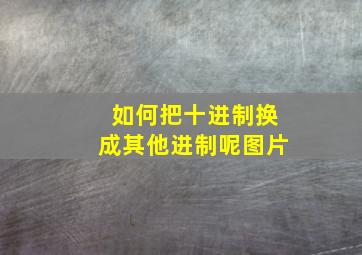 如何把十进制换成其他进制呢图片