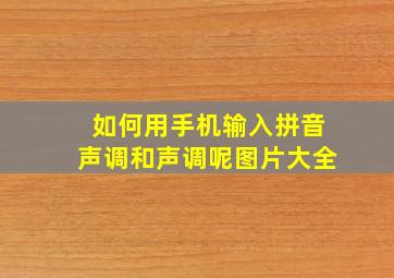 如何用手机输入拼音声调和声调呢图片大全