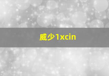 威少1xcin