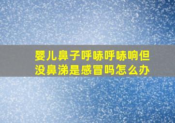 婴儿鼻子呼哧呼哧响但没鼻涕是感冒吗怎么办