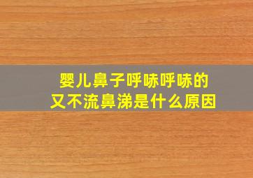 婴儿鼻子呼哧呼哧的又不流鼻涕是什么原因